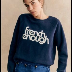 Sezane French Enough sweatshirt